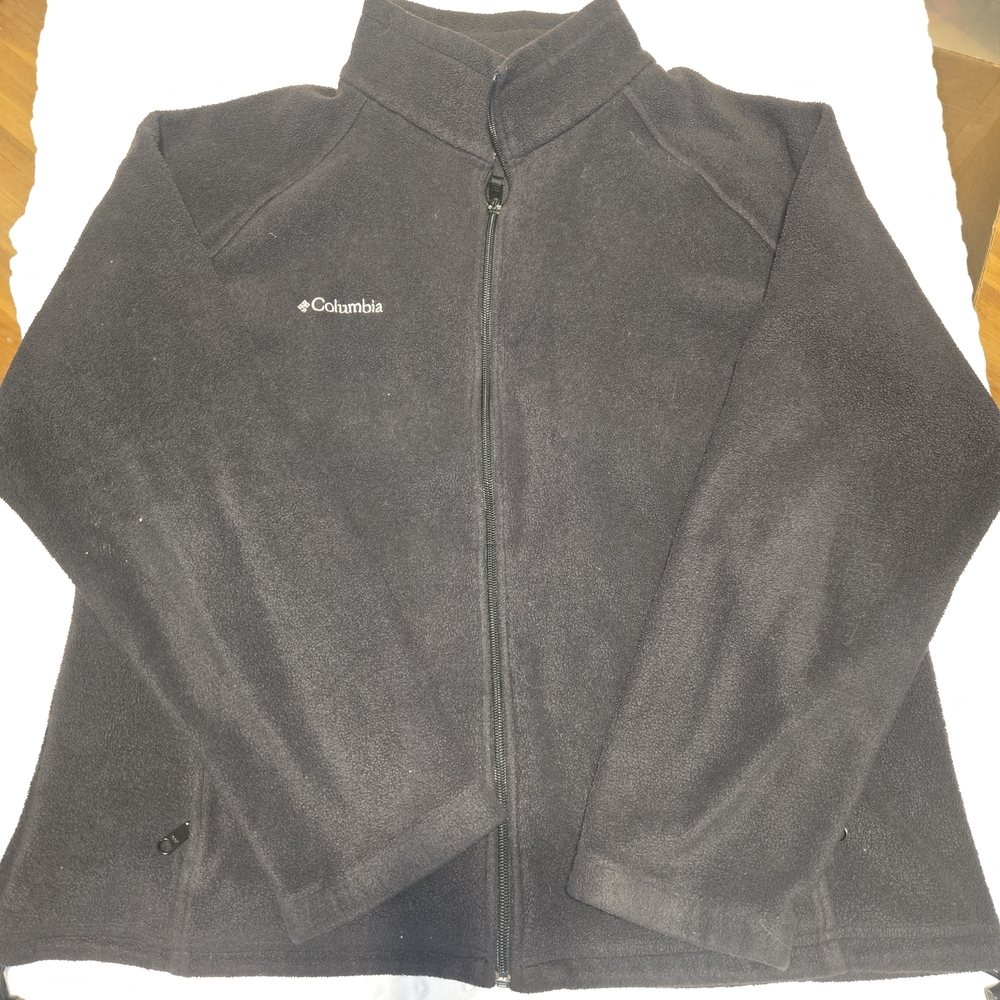 Columbia Unisex Classic black‎ Fleece Zip Up Jacket Size 1X